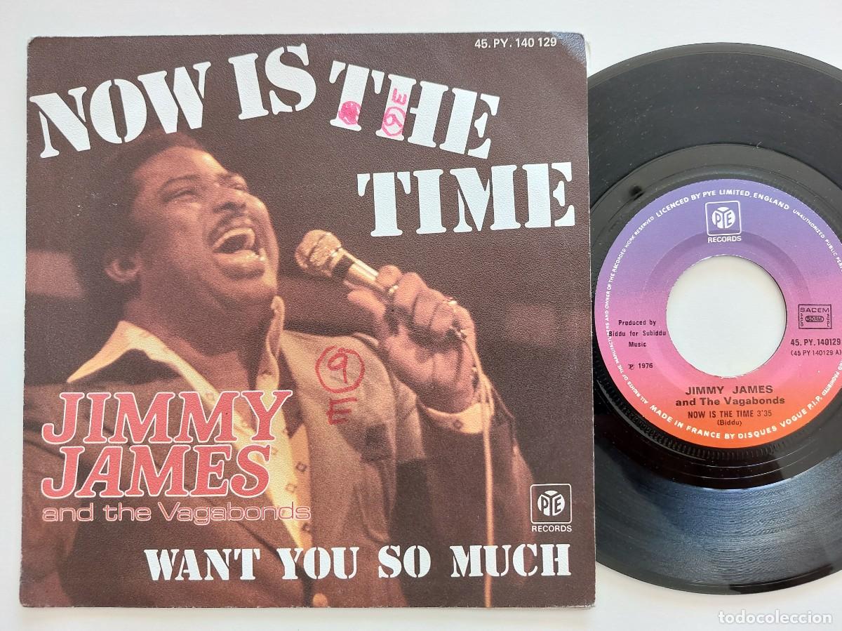 Discos de vinilo: JIMMY JAMES AND THE VAGABONDS - 45 Spain * MINT * NOW IS THE TIME / WANT YOU SO MUCH