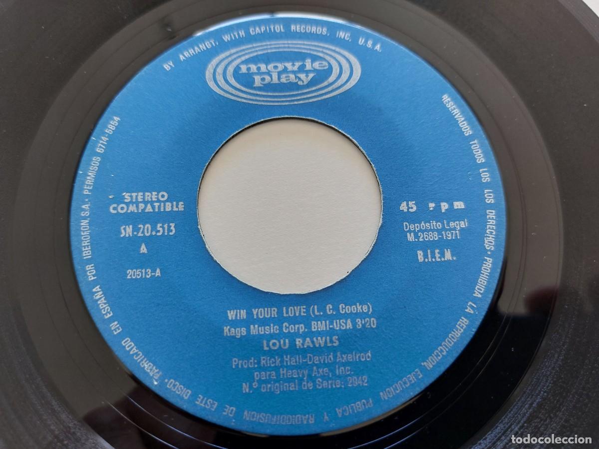 Discos de vinilo: LOU RAWLS - 45 Spain * WIN YOUR LOVE / COPPIN' A PLEA