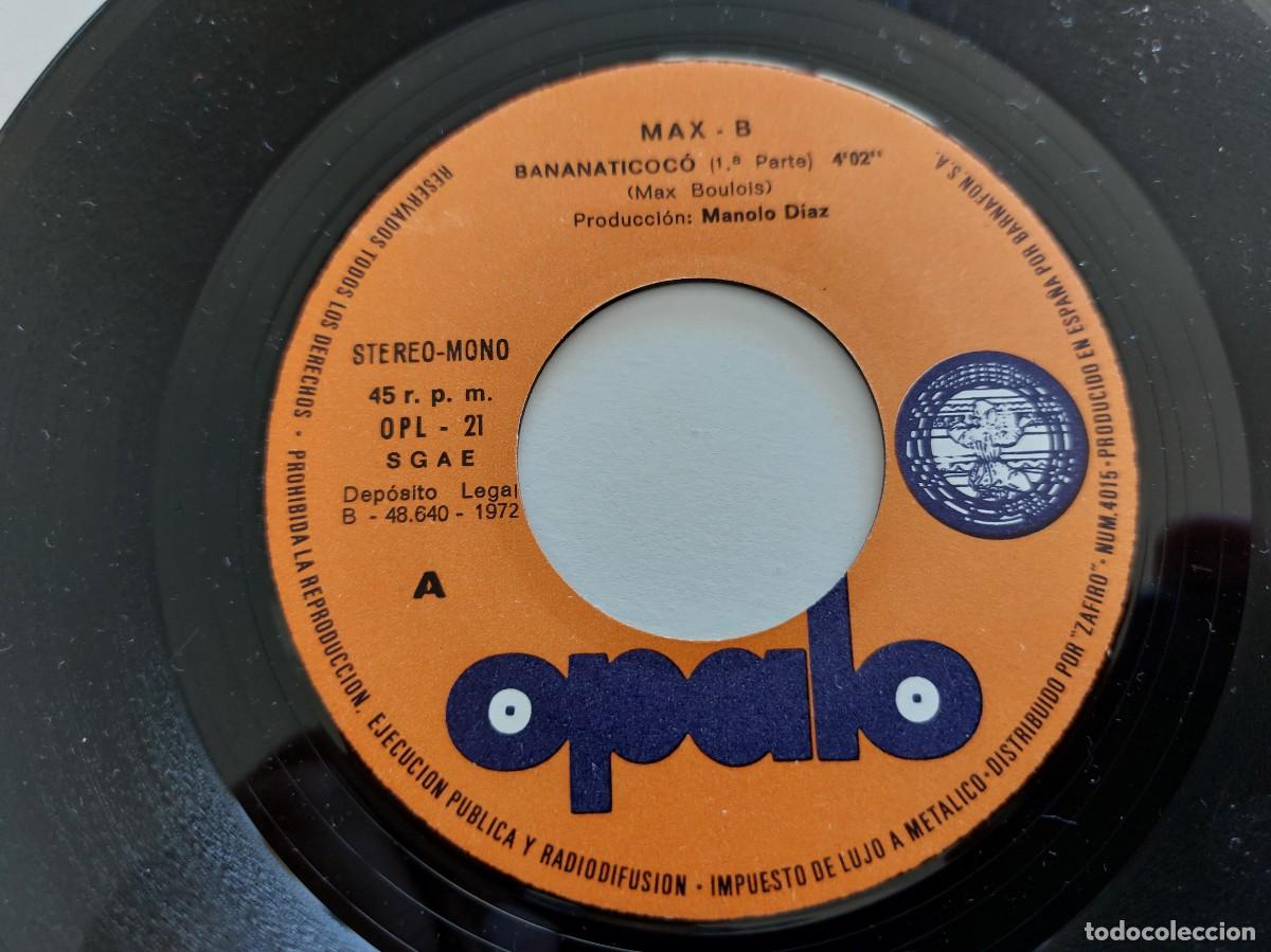 Discos de vinilo: MAX-B - 45 Spain * MINT * BANANTICOCO - Foto 3
