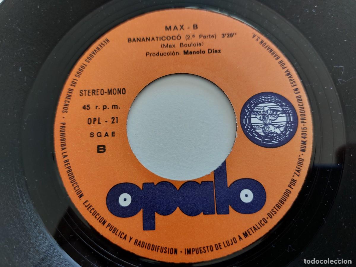 Discos de vinilo: MAX-B - 45 Spain * MINT * BANANTICOCO - Foto 4