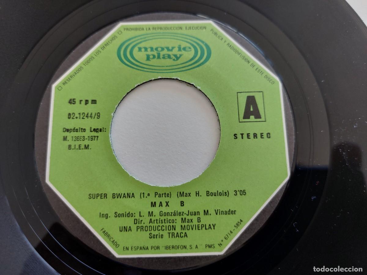 Discos de vinilo: MAX-B - 45 Spain * MINT * SUPER BWANA - Foto 3