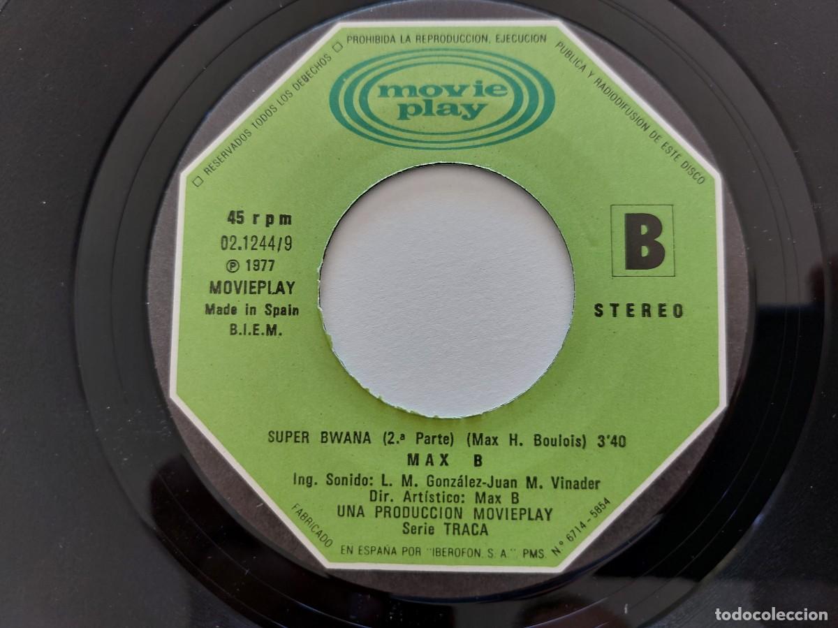 Discos de vinilo: MAX-B - 45 Spain * MINT * SUPER BWANA - Foto 4