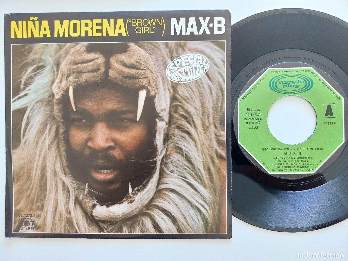 Discos de vinilo: MAX-B - 45 Spain * MINT * NI&Ntilde;A MORENA ( BROWN GIRL )