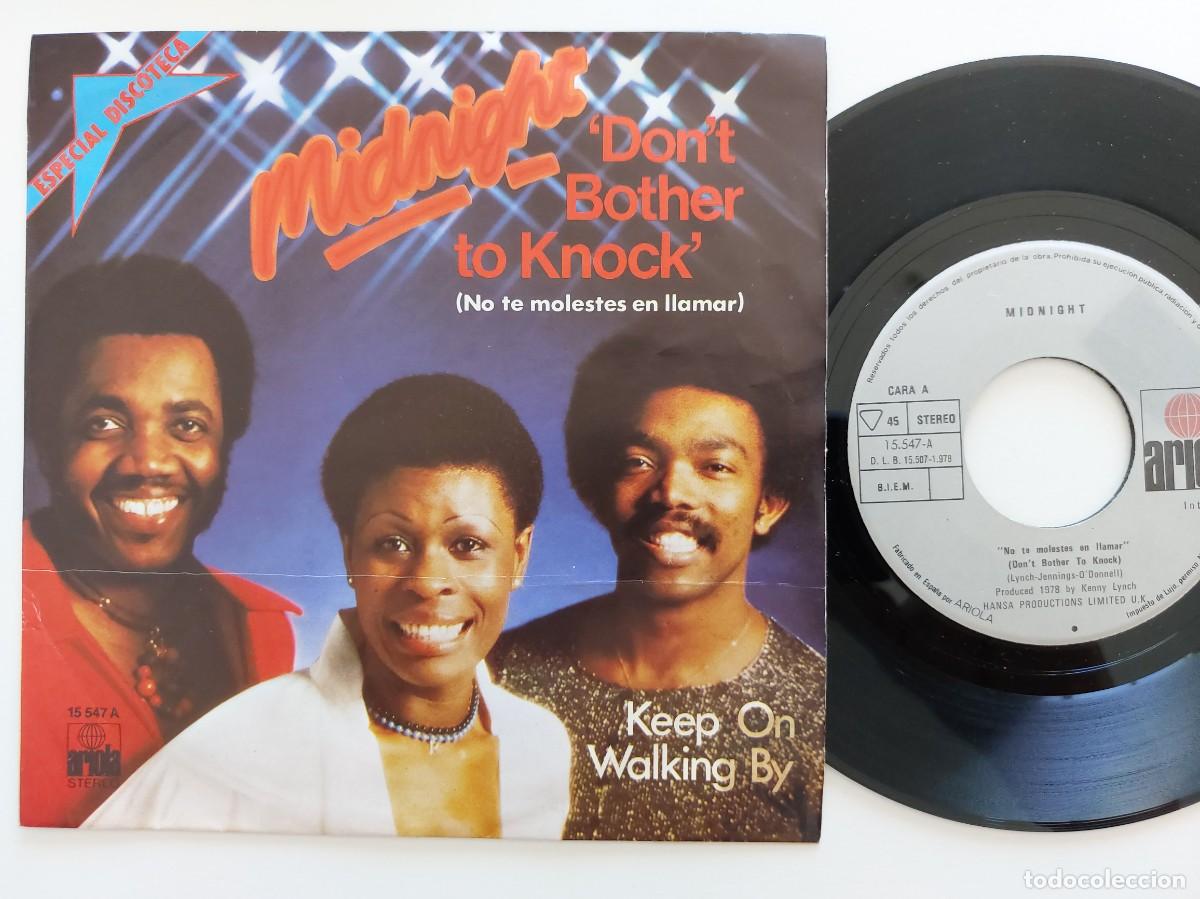 Discos de vinilo: MIDNIGHT - 45 Spain * MINT * DON'T BOTHER TO KNOCK / KEEP ON WALKING BY