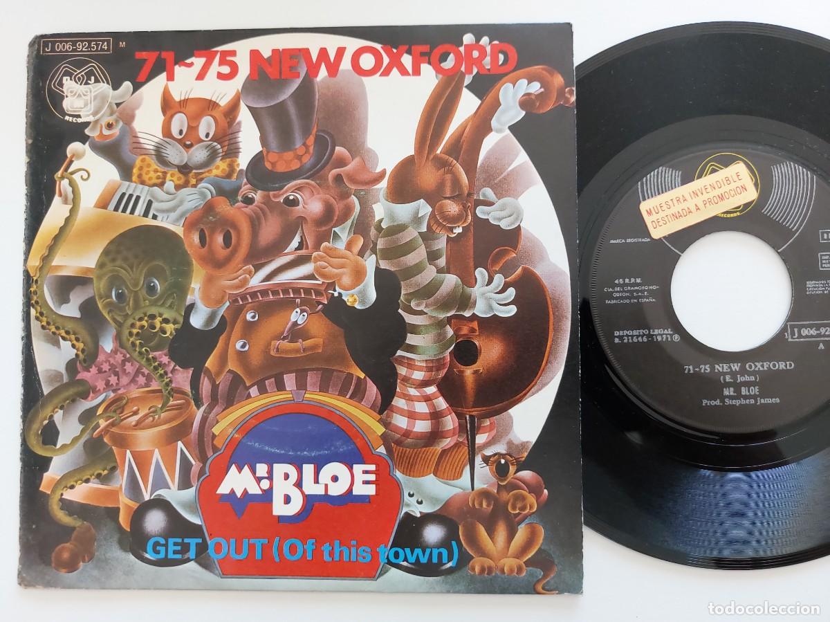 Discos de vinilo: MR. BLOE - 45 Spain * PROMO * MINT * 71-75 NEW OXFORD / GET OUT OF THIS TOWN