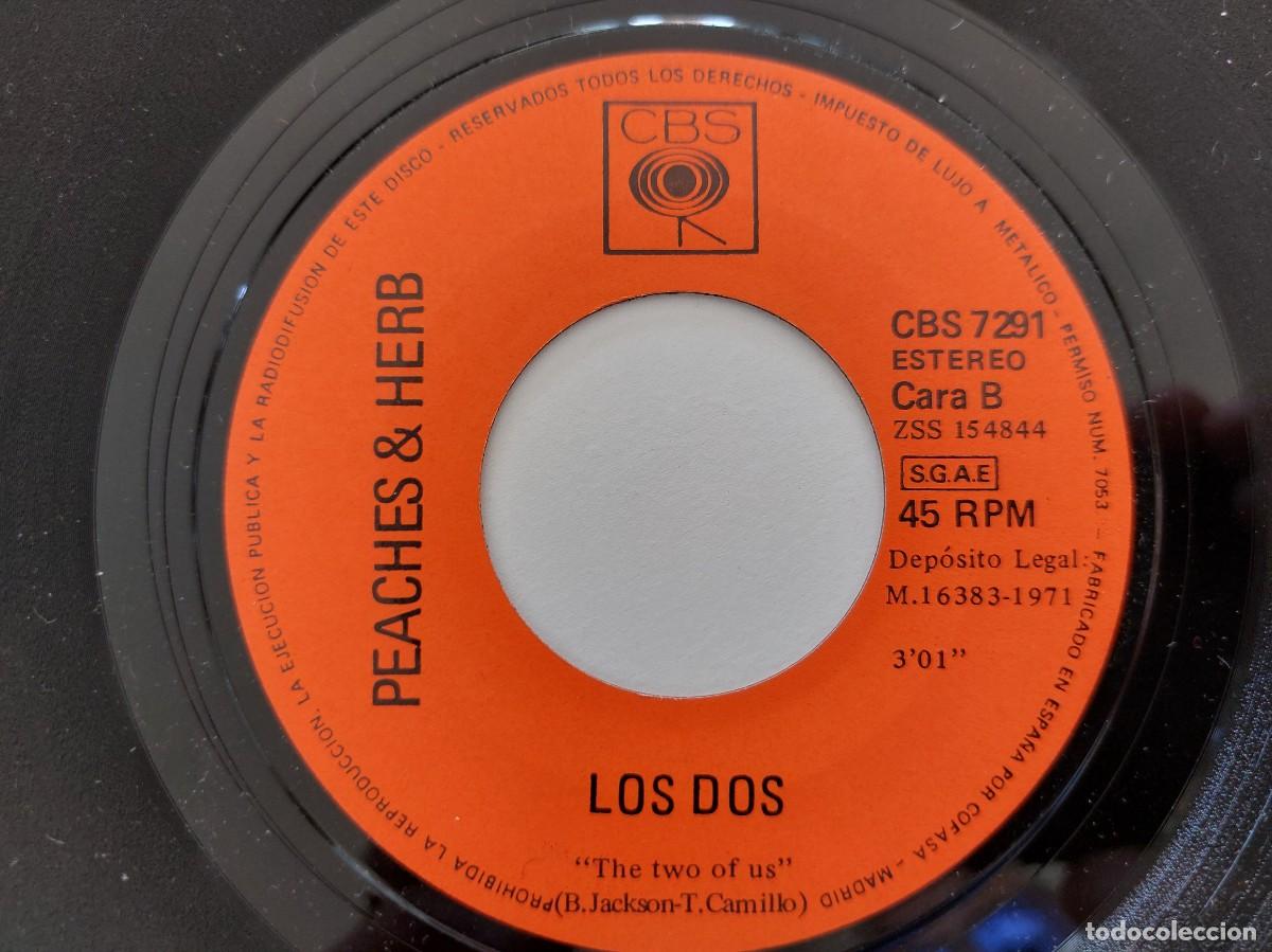 Discos de vinilo: PEACHES & HERB - 45 Spain * MINT * LOS SONIDOS DEL SILENCIO / LOS DOS - Foto 4