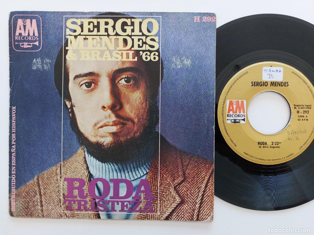 Discos de vinilo: SERGIO MENDES & BASIL 66 - 45 Spain * MINT * RODA / TRISTEZA