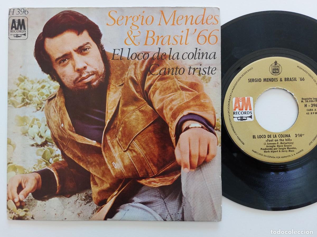 Discos de vinilo: SERGIO MENDES & BRASIL 66 - 45 Spain * MINT * EL LOCO DE LA COLINA / CANTO TRISTE