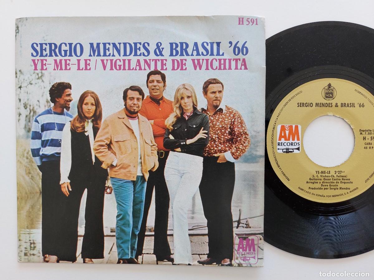 Discos de vinilo: SERGIO MENDES & BRASIL 66 - 45 Spain * MINT * YE-ME-LE / VIGILANTE DE WICHITA