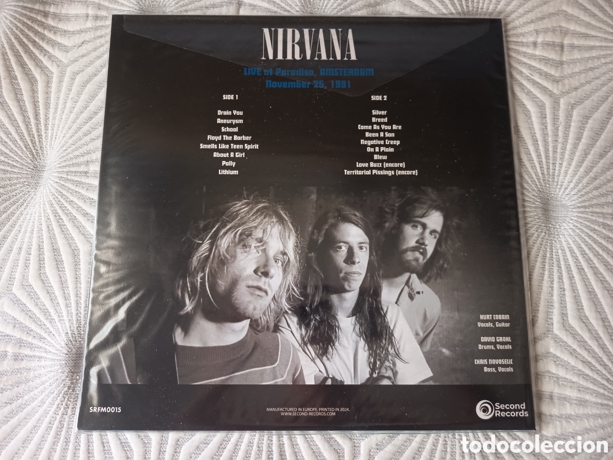 Discos de vinilo: Nirvana - Live At Paradiso (nuevo) - Foto 3
