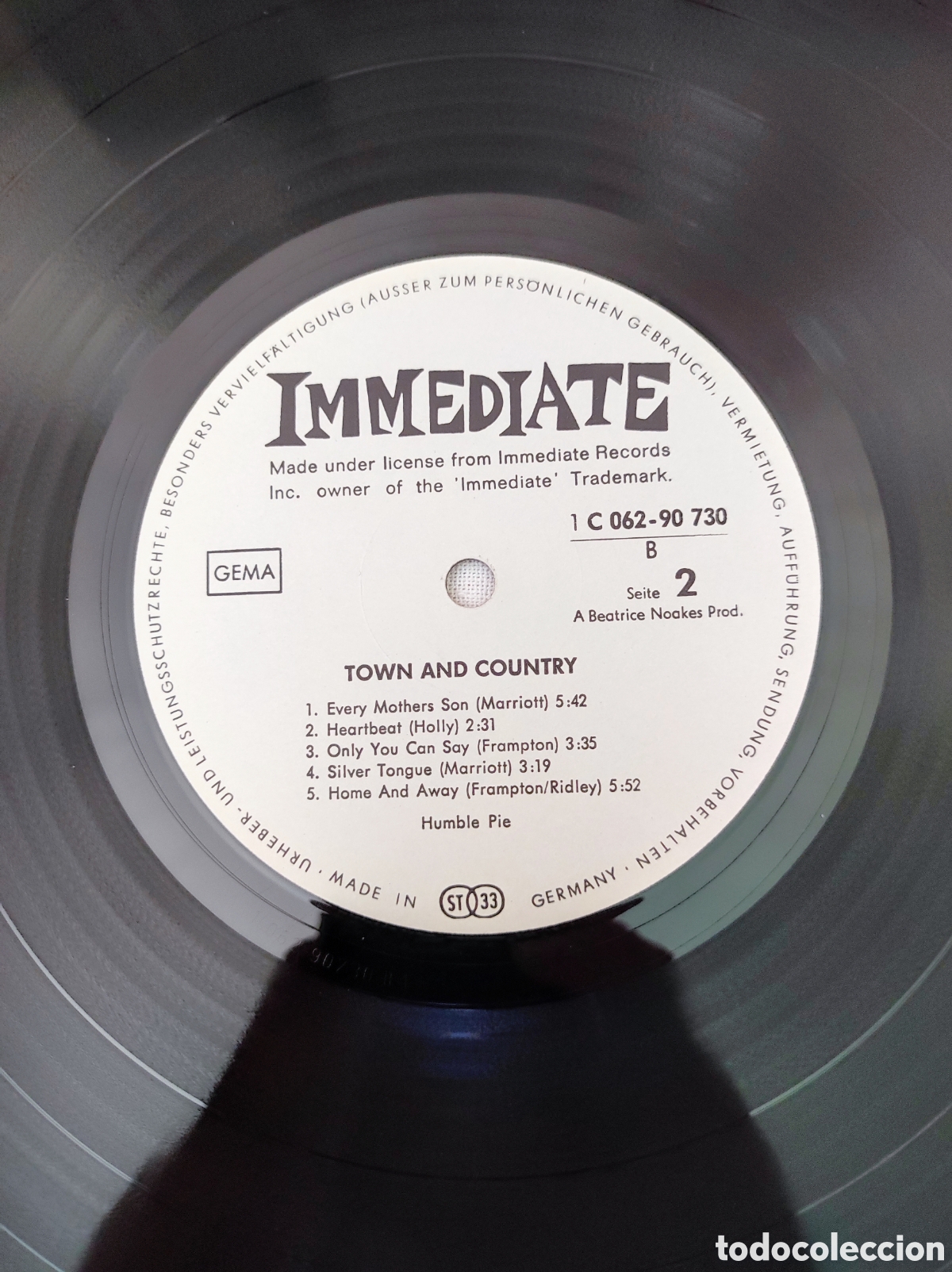 Discos de vinilo: HUMBLE PIE - TOWN AND COUNTRY - Foto 4