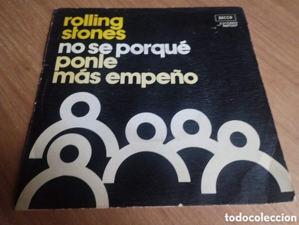 Discos de vinilo: Rolling Stones no se porqu&eacute; ponle m&aacute;s empe&ntilde;o Decca a&ntilde;o 1975