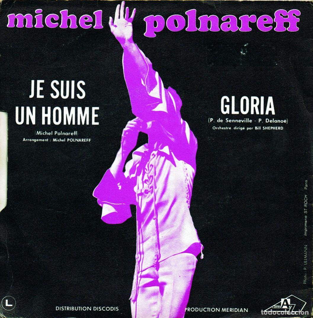 Discos de vinilo: Michel Polnareff - Gloria / Je Suis Un Homme 7&rdquo; made in France - 1970 AZ