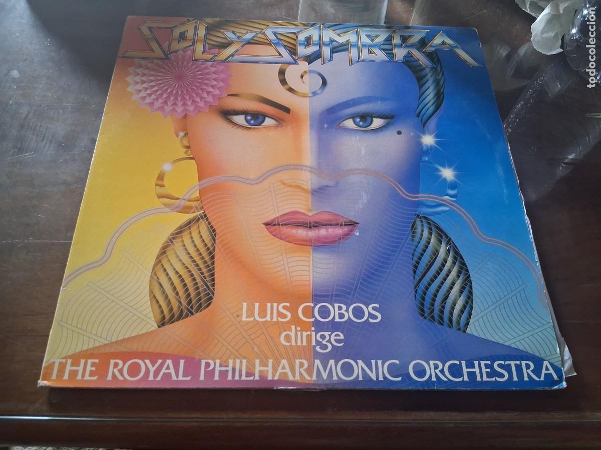Discos de vinilo: Lp disco vinilo LP m&uacute;sica SOL y SOMBRA Pasodobles de LUIS COBOS con The Royal Philharmonic Orchestra