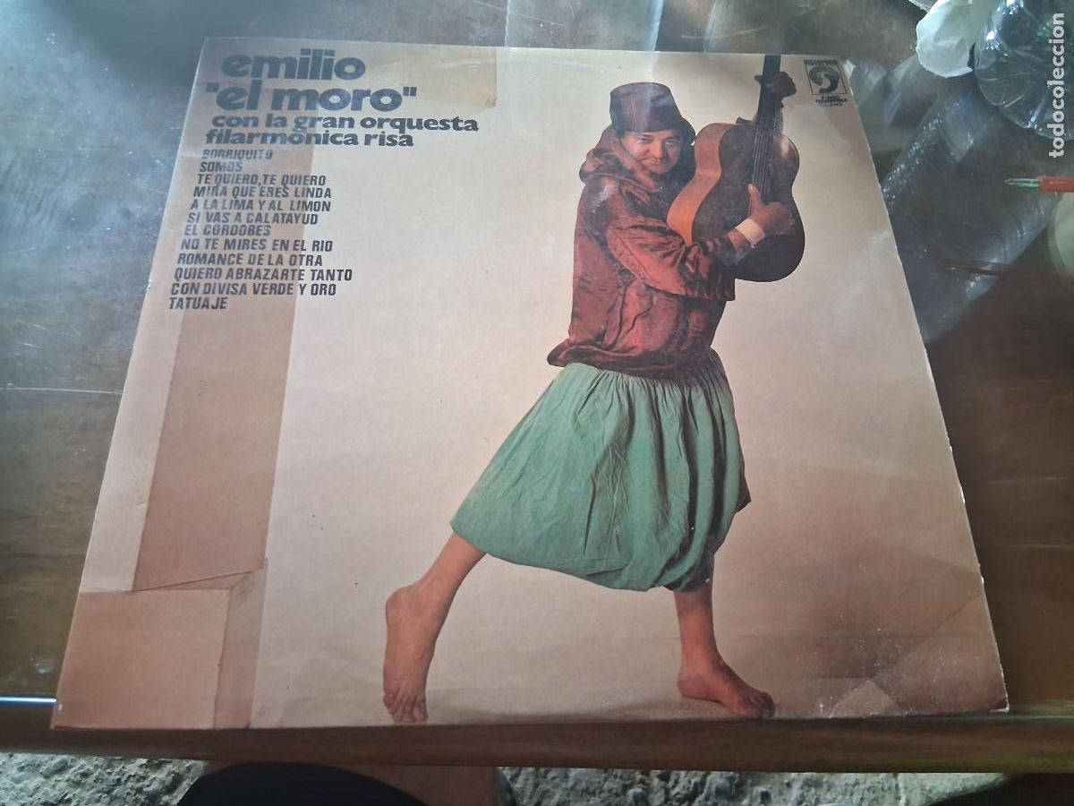 Discos de vinilo: Lp disco vinilo LP m&uacute;sica EMILIO EL MORO Con la gran orquesta filarmonica risa