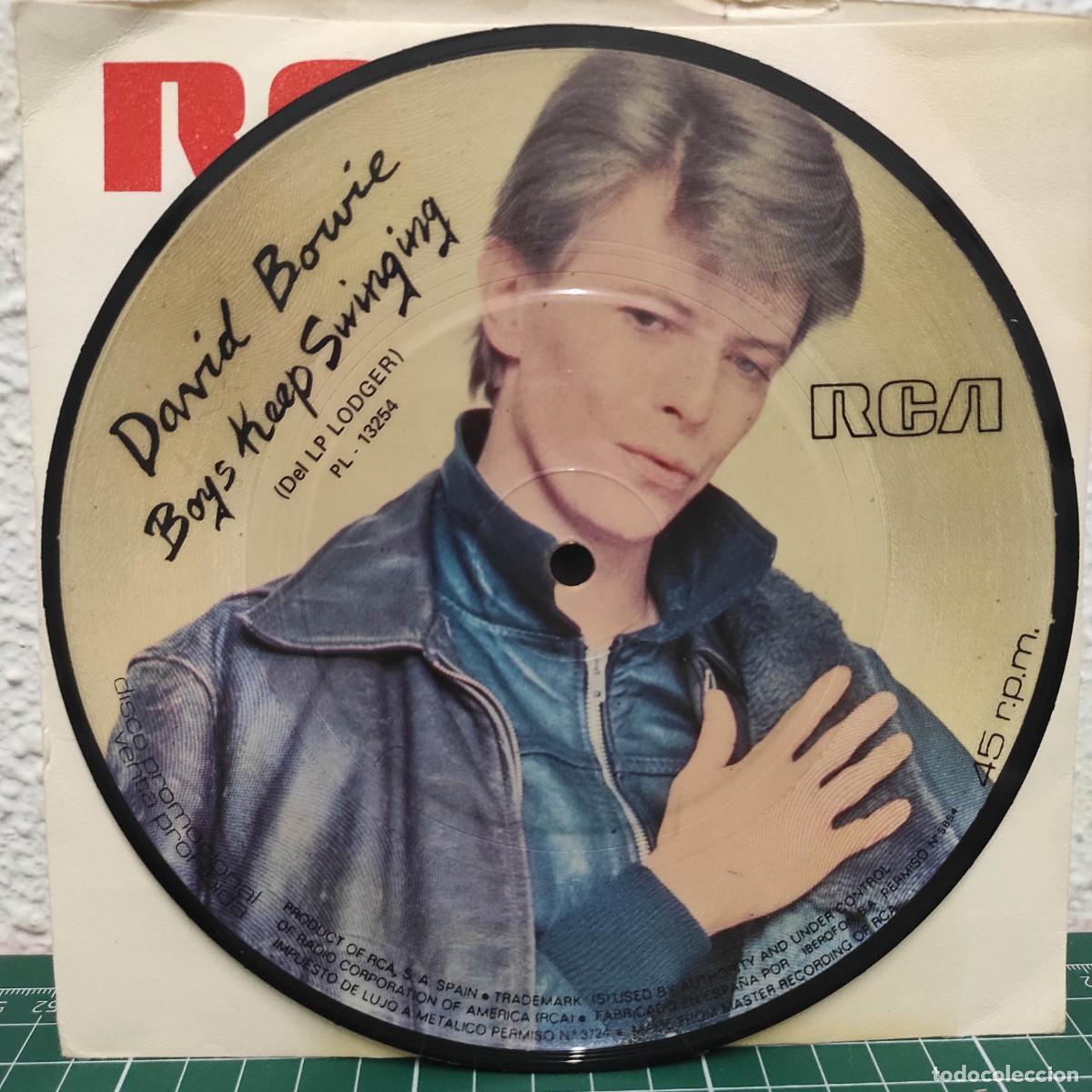 Discos de vinilo: DAVID BOWIE - BOYS KEEP SWINGING &middot; 7&rdquo; PICTURE DISC PROMO &middot; SPAIN 1979 &middot; VG / VG