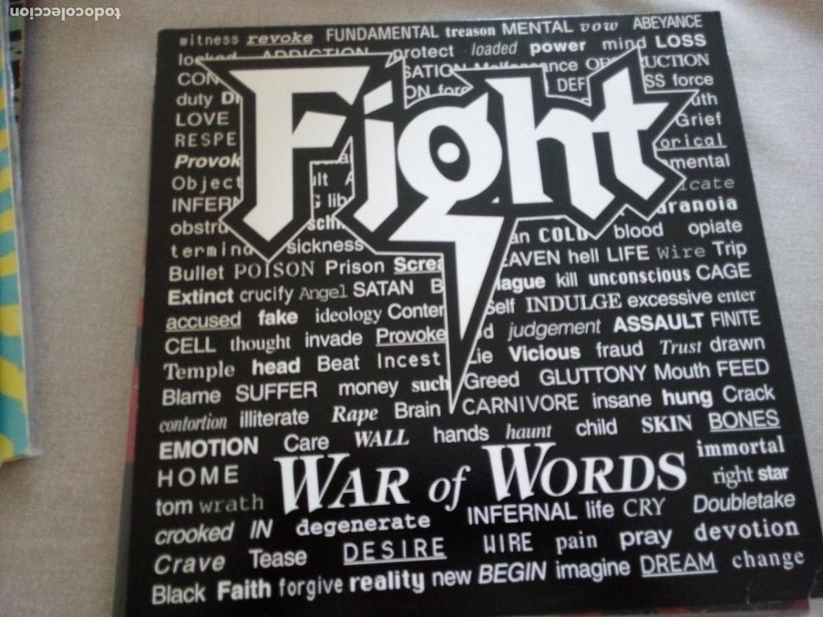 Discos de vinilo: Fight - War Of Words (LP, Album, RE, 180)