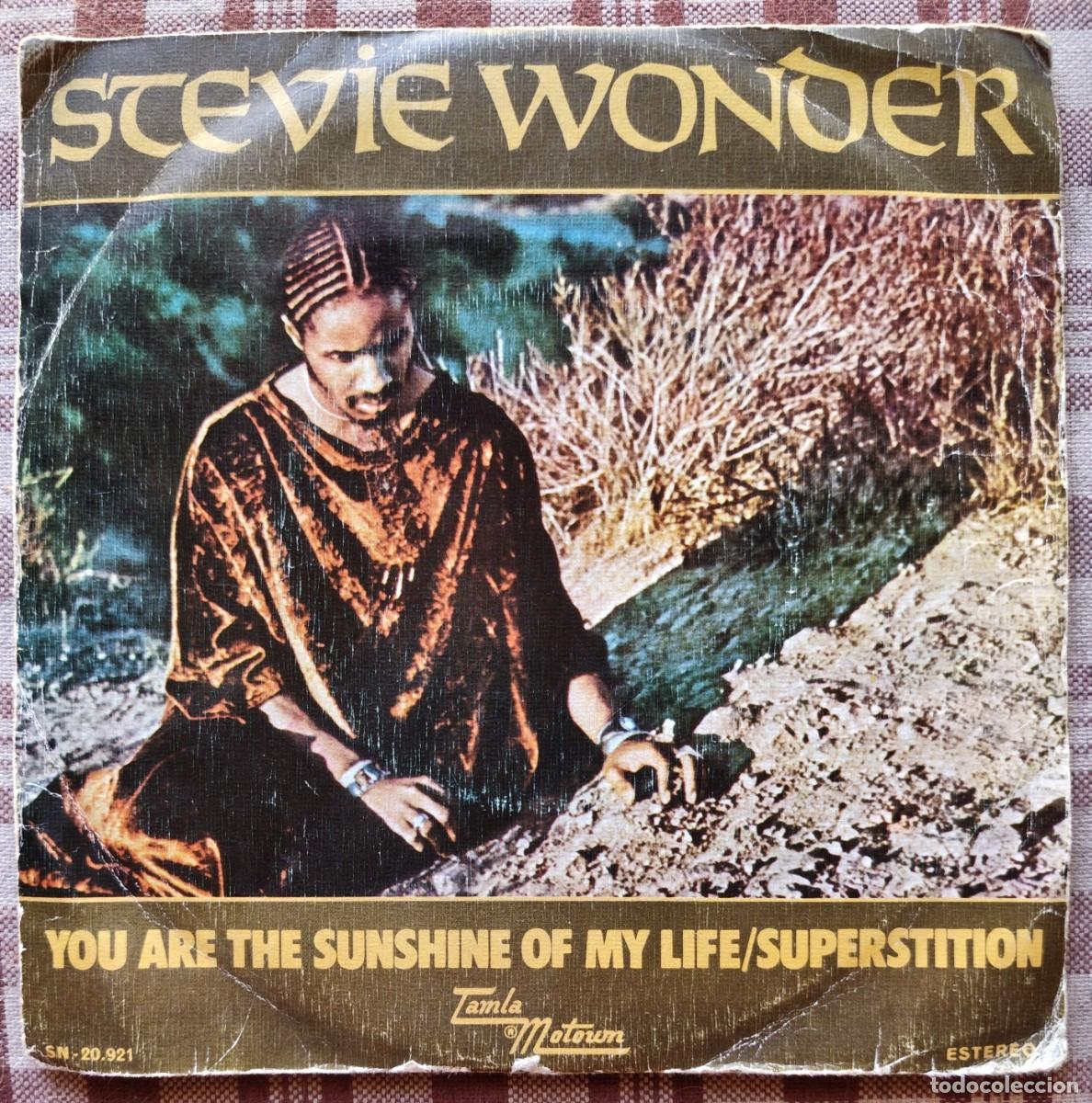 Discos de vinilo: Stevie Wonder - you arae the sunshine of my life / superstition
