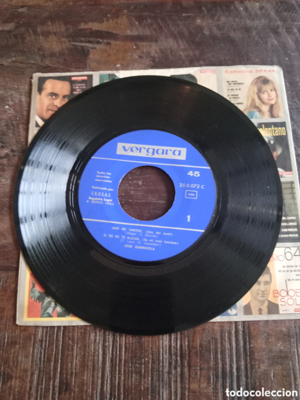 Discos de vinilo: Vinilo Single EP Jos&eacute; Guardiola 1963 - Foto 6