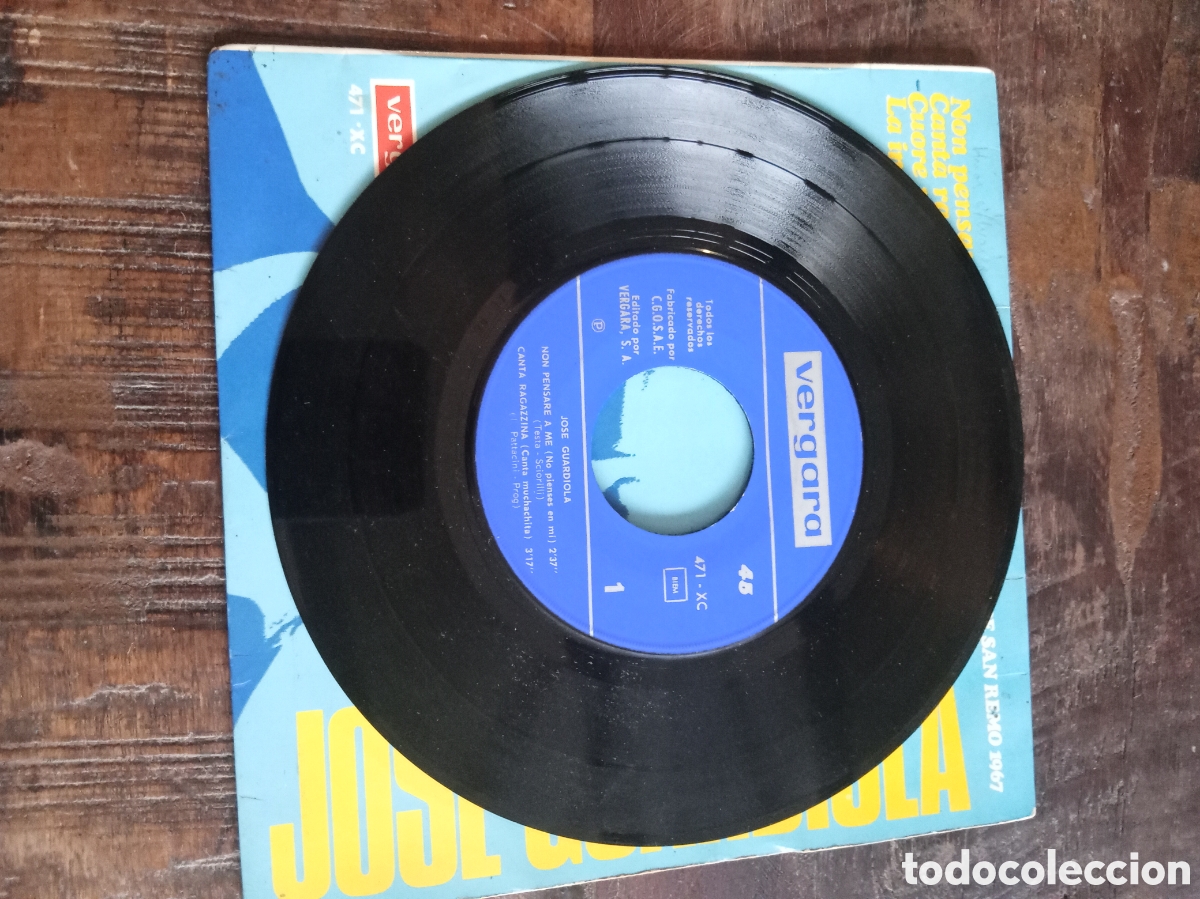 Discos de vinilo: Vinilo Single EP Jos&eacute; Guardiola 1967 - Foto 4