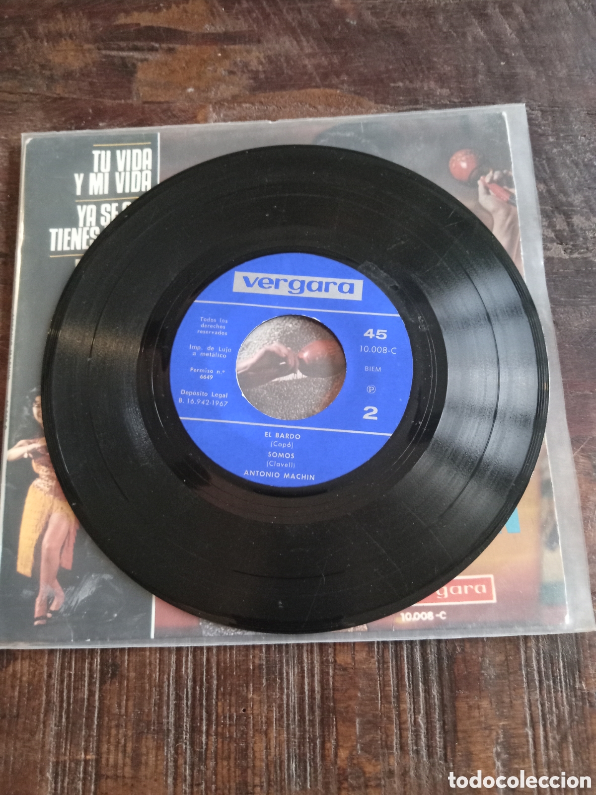 Discos de vinilo: Vinilo Single EP Antonio Mach&iacute;n 1967 - Foto 4