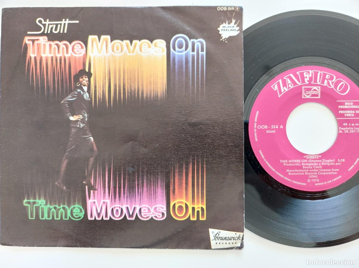 Discos de vinilo: STRUTT - 45 Spain * PROMO * MINT * TIME MOVES ON