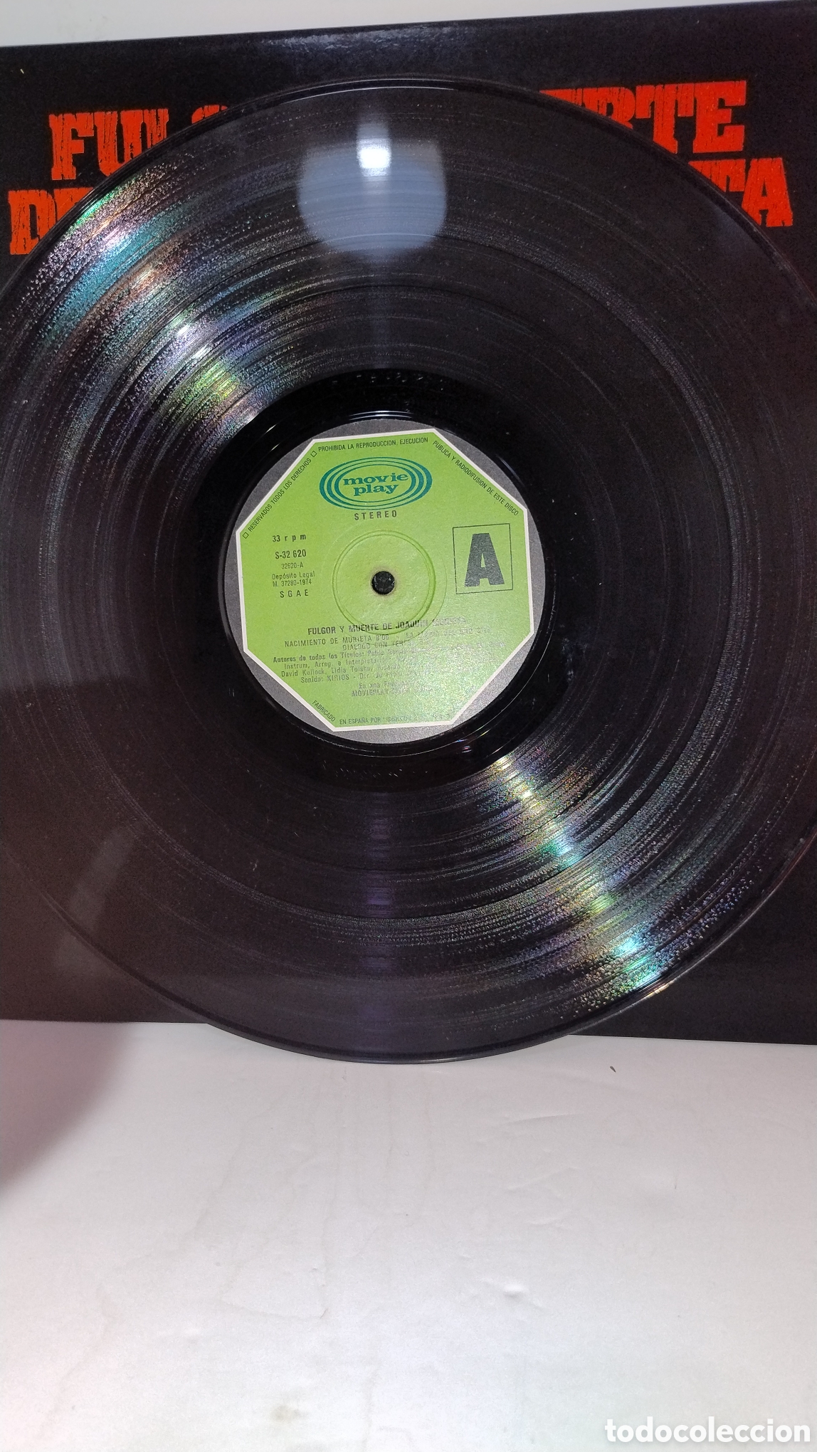 Discos de vinilo: Fulgor y muerte de Joaqu&iacute;n murieta Pablo Neruda LP - Foto 4