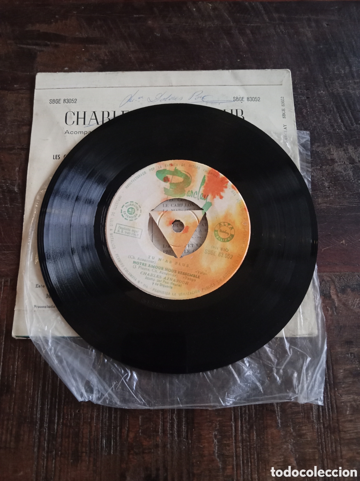 Discos de vinilo: Vinilo Single EP Charles Aznavour 1963 - Foto 4