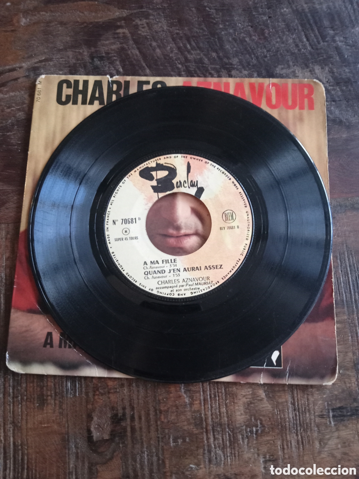 Discos de vinilo: Vinilo Single EP Charles Aznavour 1964 - Foto 4