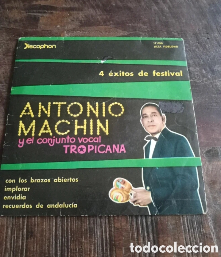 Discos de vinilo: Vinilo Single EP Antonio Mach&iacute;n 1960