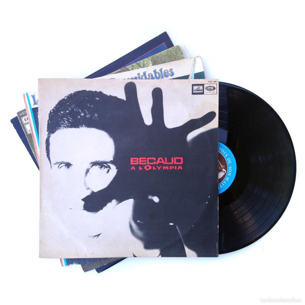 Discos de vinilo: GiLBERT BECAUD Lote 4 LP A L'Olympia Les Chansons Formidables La Voz De En Espa&ntilde;ol