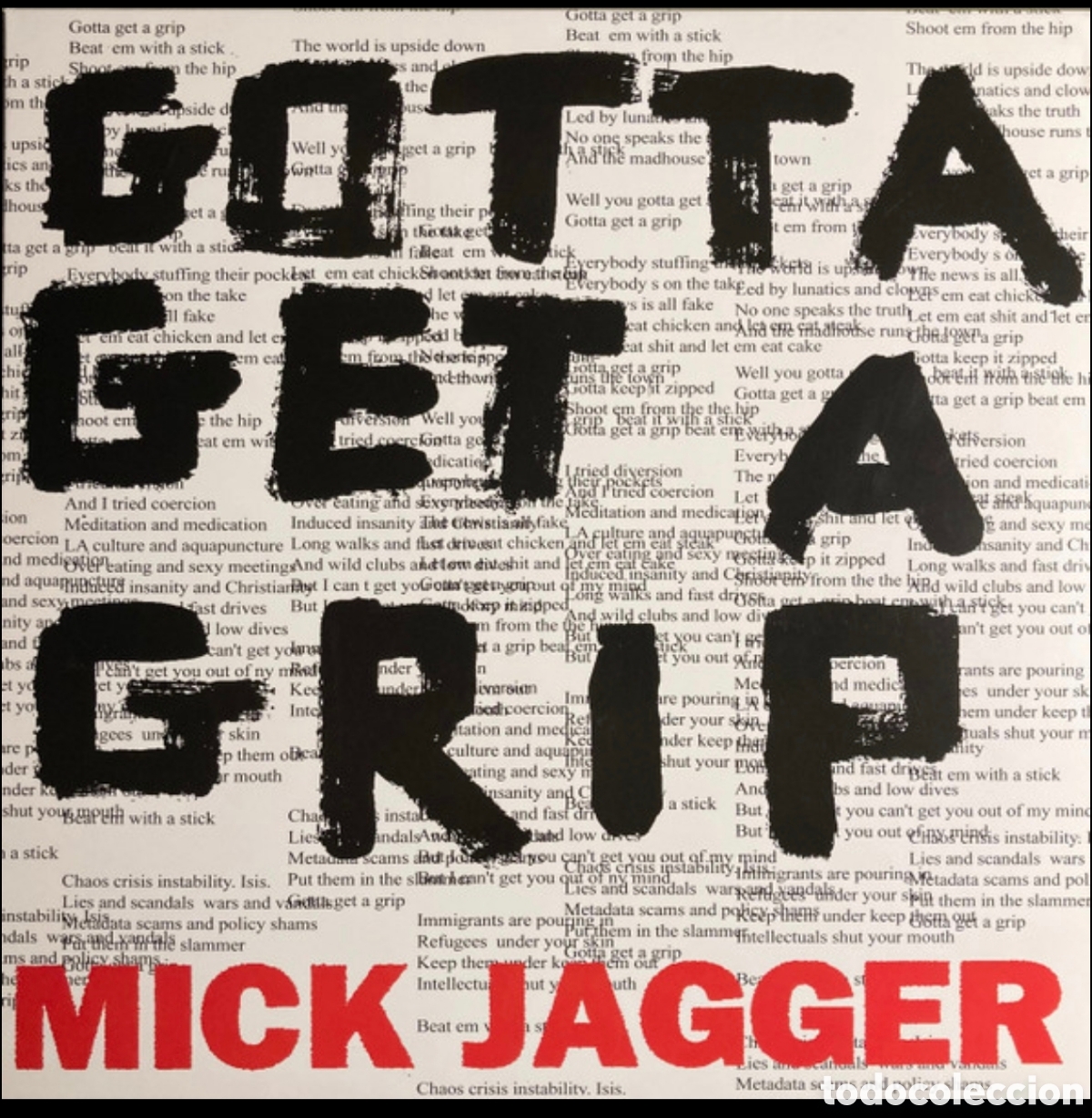 Discos de vinilo: Mick Jagger Gotta Get A Grip / England Lost. 10&rdquo; Edici&oacute;n Limitada