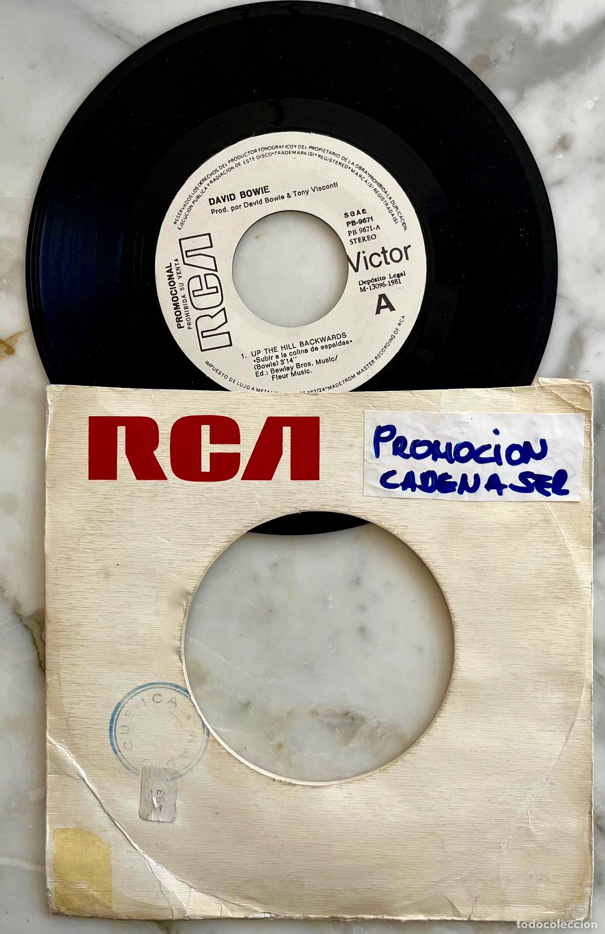 Discos de vinilo: DAVID BOWIE. UP THE HILL BACKWARDS. SINGLE SOLO PROMOCIONAL 1981