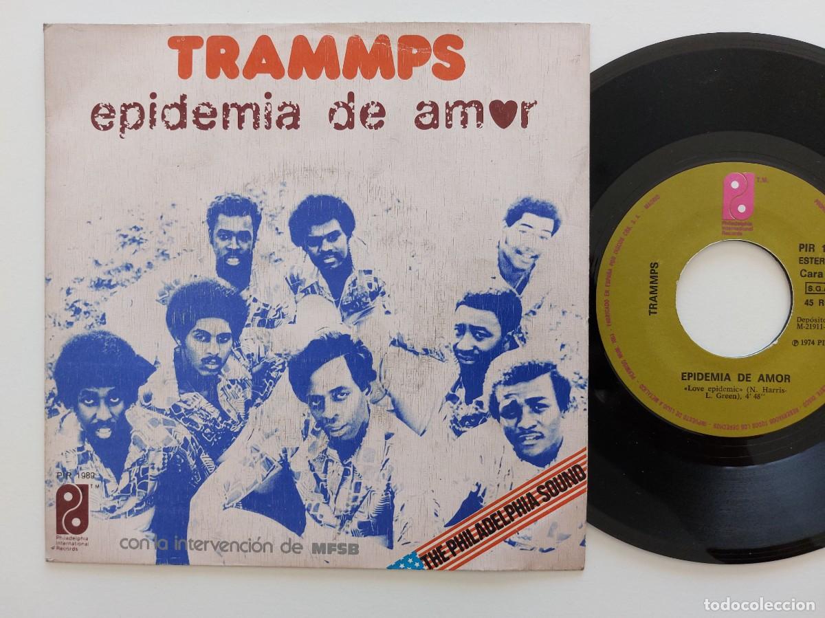 Discos de vinilo: TRAMMPS - 45 Spain * MINT * EPIDEMIA DE AMOR - Foto 1