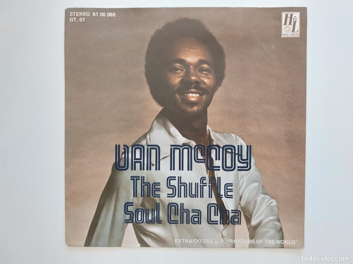 Discos de vinilo: VAN McCOY - 45 Spain * MINT * THE SHUFFLE / SOUL CHA CHA * SE VENDE S&Oacute;LO PORTADA SIN VINILO