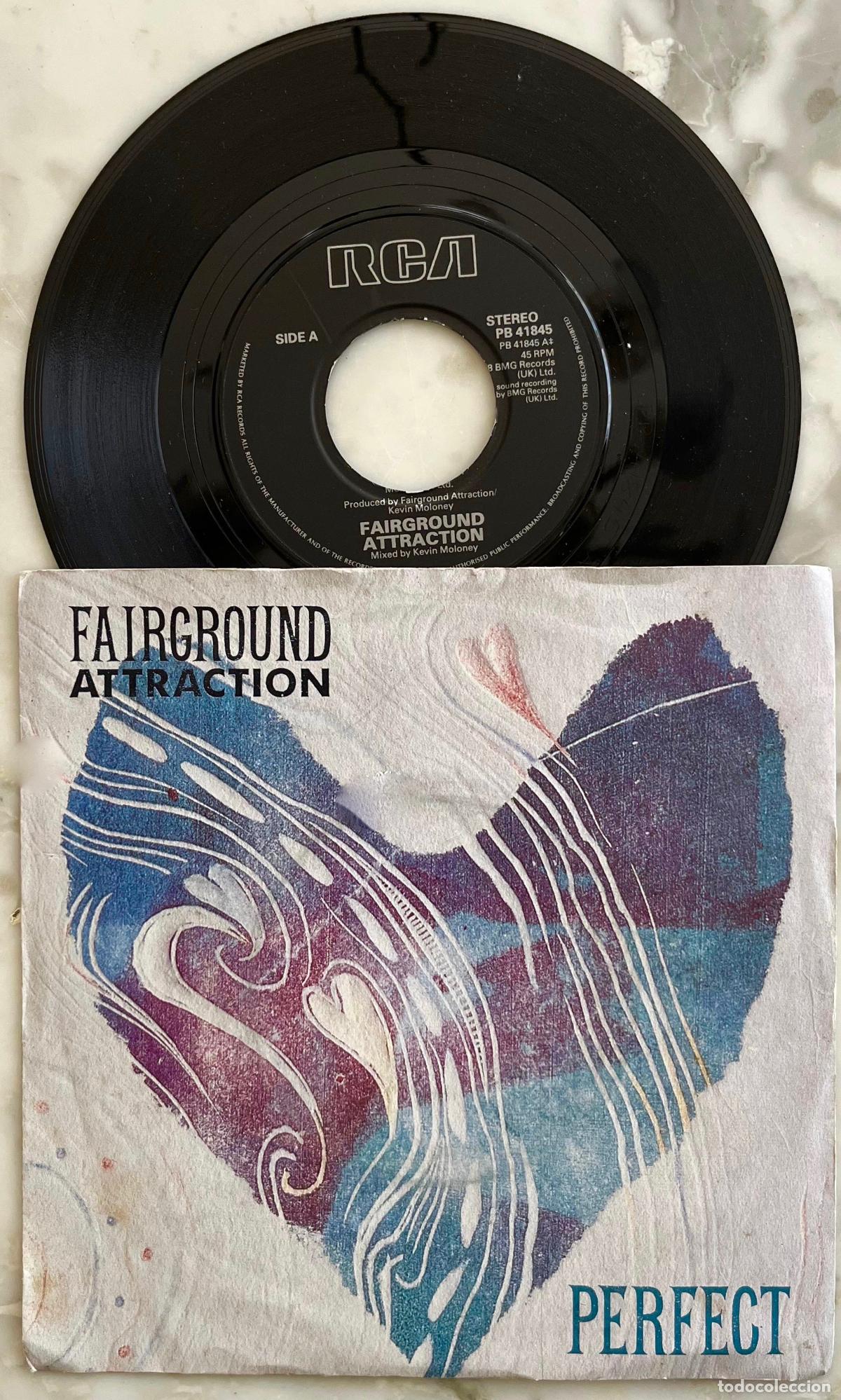 Discos de vinilo: FAIRGROUND ATTRACTION. PERFECT / MYTHOLOGY. SINGLE UK 1988