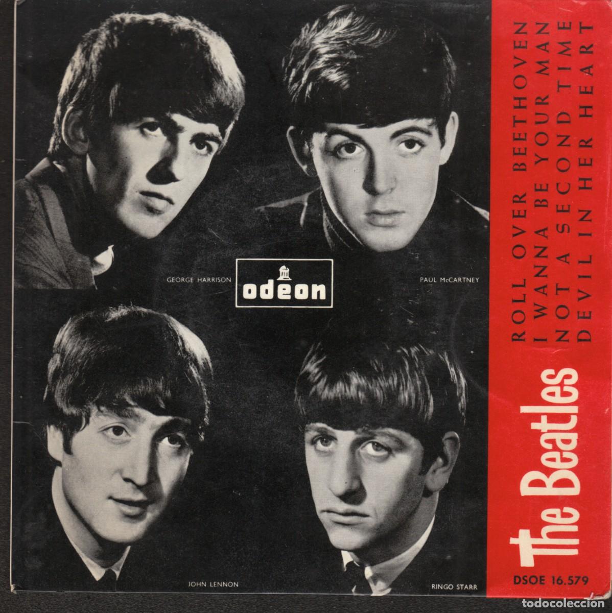 Discos de vinilo: THE BEATLES : EP ROLL OVER + 3- SPAIN 1964 - OPORTUNIDAD- VEA EL MURO BEATLE!