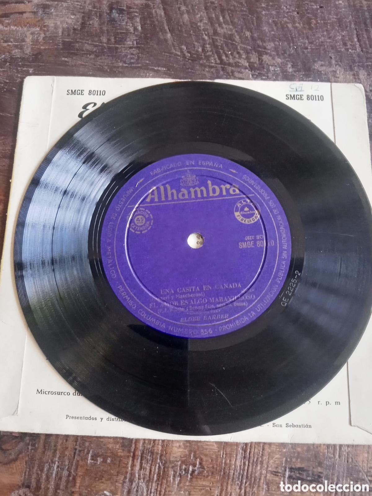 Discos de vinilo: Vinilo Single EP Elder Barber 1957 - Foto 3