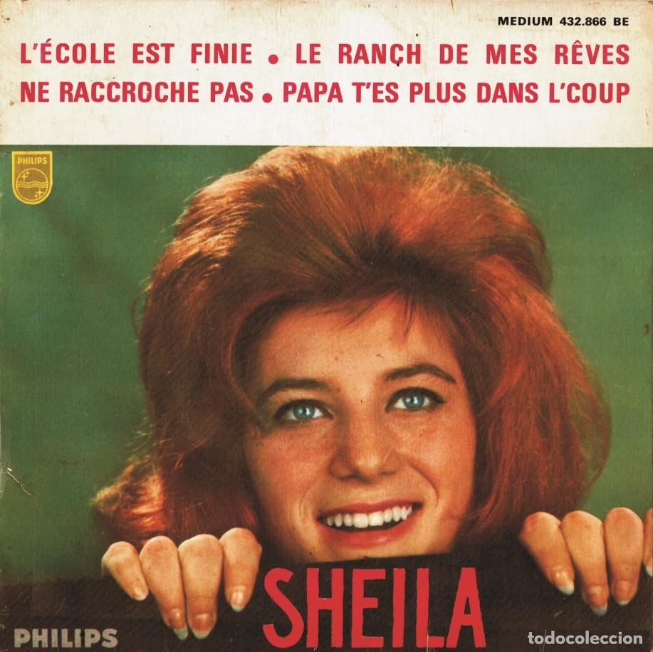 Discos de vinilo: Sheila (5) &ndash; L'&eacute;cole Est Finie - 7&rdquo; made in France - 1963 Philips
