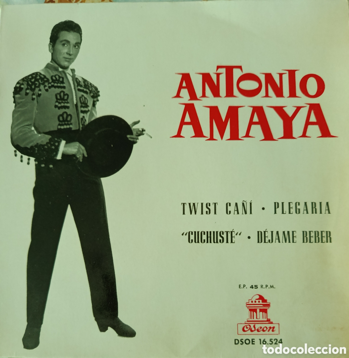 Discos de vinilo: Antonio Amaya Ep sello Ode&oacute;n en Espa&ntilde;a a&ntilde;o 1973.