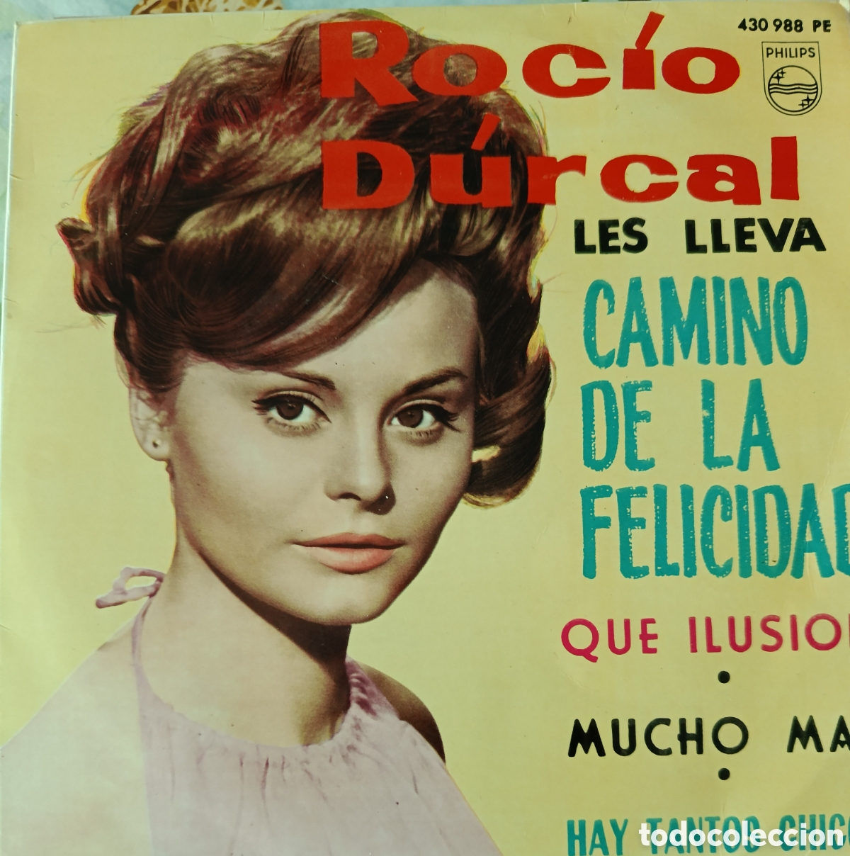 Discos de vinilo: Roc&iacute;o Durcal con Los Sonor Ep sello Philips editado en Espa&ntilde;a a&ntilde;o 1964.