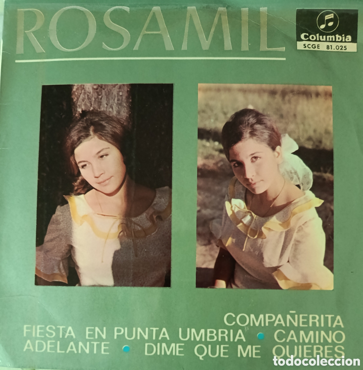 Discos de vinilo: Rosamil Ep sello Columbia editado en Espa&ntilde;a a&ntilde;o 1965.