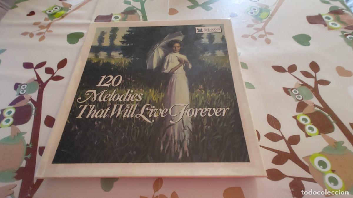 Discos de vinilo: 120 MELODIES THAT WILL LIVE FOREVER-CAJA BOX CON 8 LPS