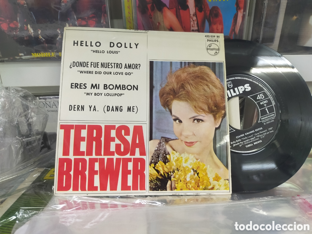 Discos de vinilo: Teresa brewer ep Hello Dolly + 3 Espa&ntilde;a 1964