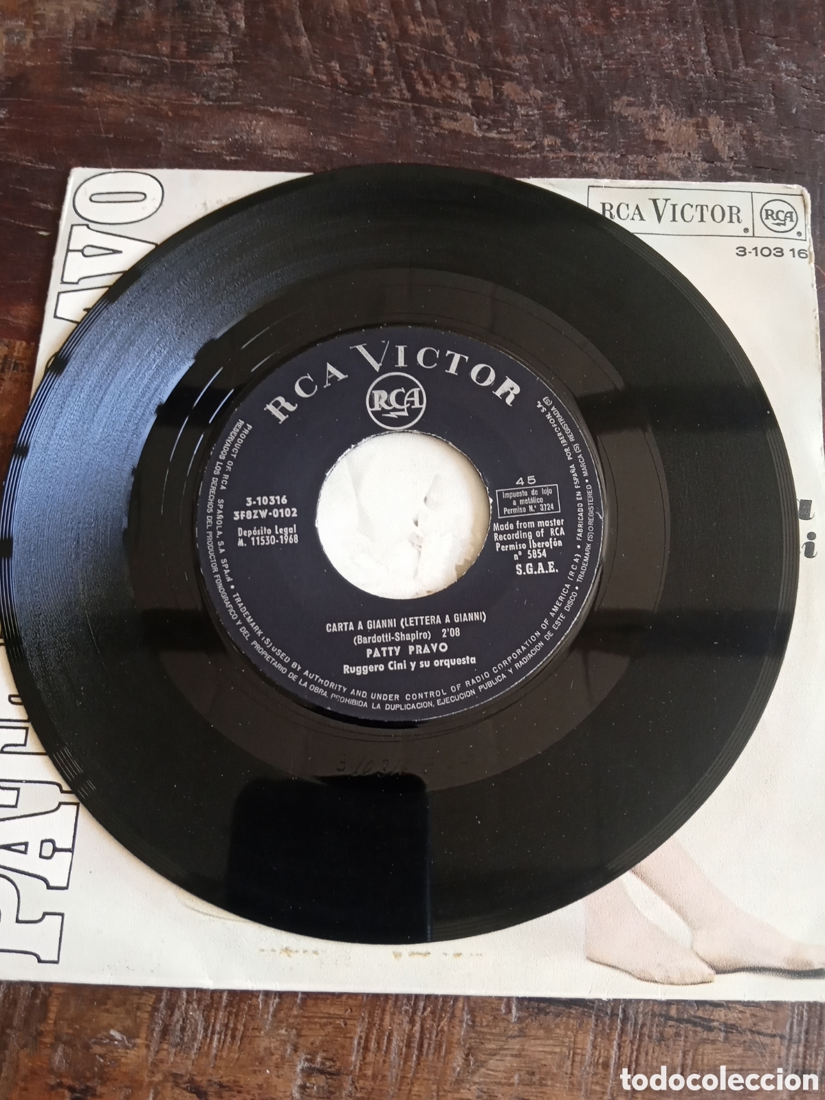 Discos de vinilo: Vinilo Single EP Patty Bravo - Foto 3