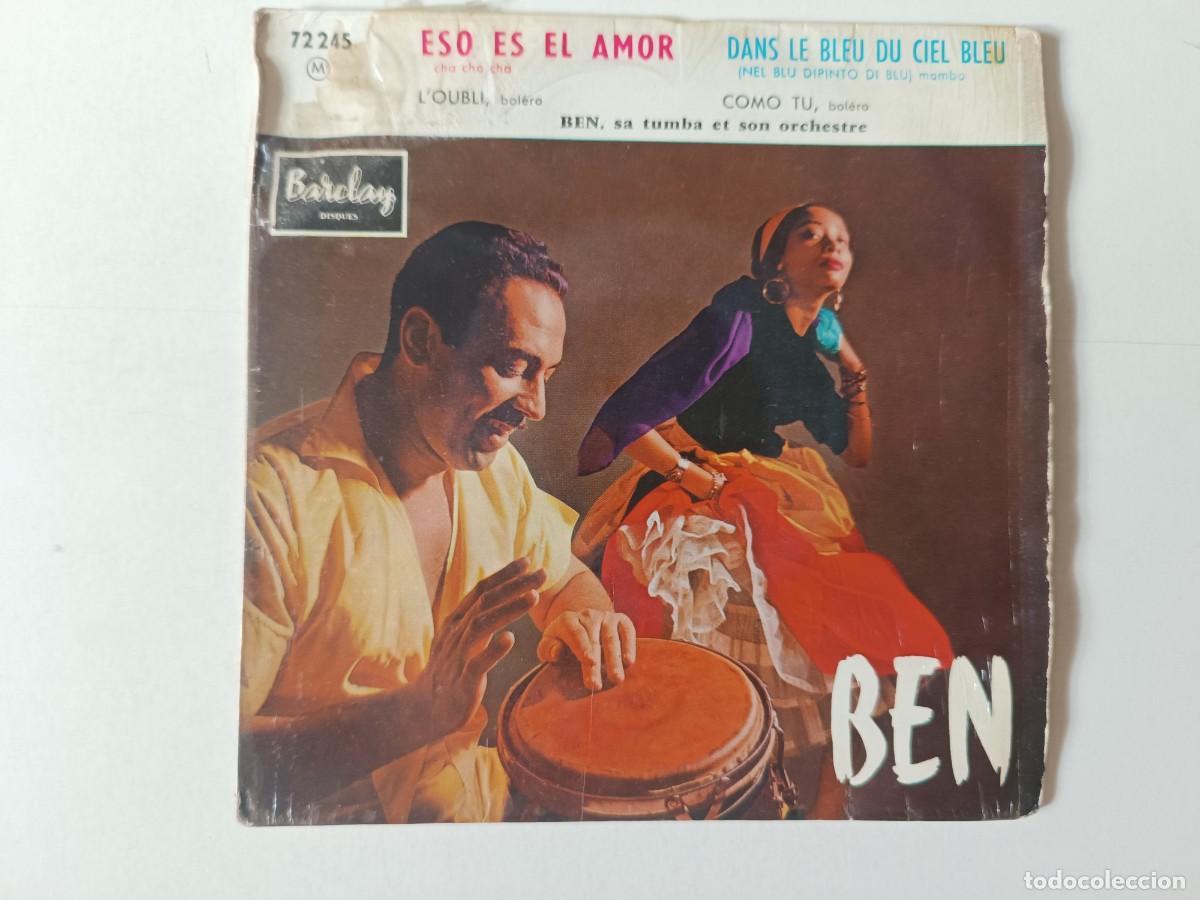 Discos de vinilo: Ben Sa Tumba Et Son Orchestre &rdquo;Eso es el amor&rdquo;+ 3 EP Single vinilo 7&rdquo; Ed. Francia 1959 Cha Cha cha