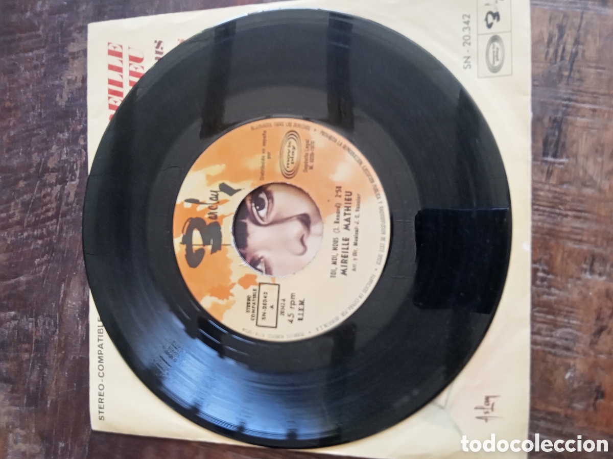 Discos de vinilo: Vinilo Single EP Mireille Mathie 1970 - Foto 4