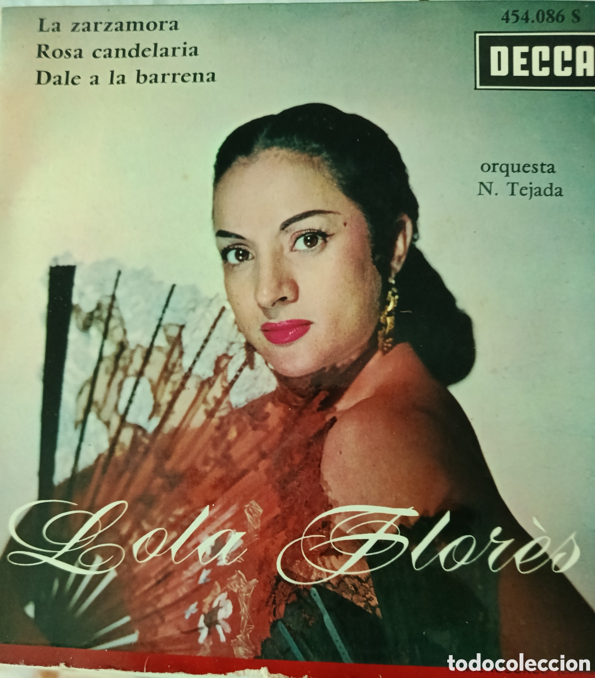 Discos de vinilo: Lola Flores Ep sello Decca editado en Francia a&ntilde;o 1962.
