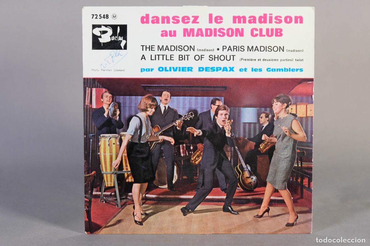 Discos de vinilo: Disco Vinilo Single - Olivier Despax Et Les Gamblers &ndash; Dansez Le Madison Au Madison Club