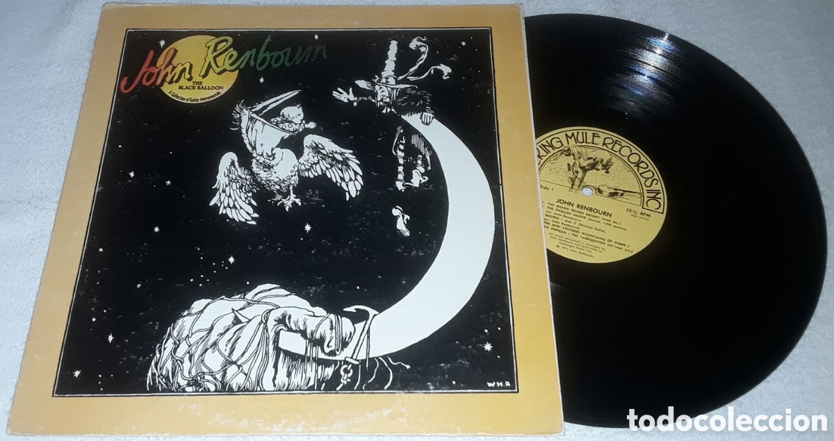 Discos de vinilo: LP - JOHN RENBOURN - THE BLACK BALLOON - 1&deg; EDICI&Oacute;N MADE IN USA 1979